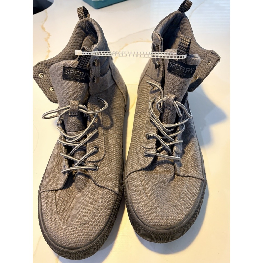 Sperry Top-Sider Striper Storm Waterproof Mens Size 14 Gray High Top Boots